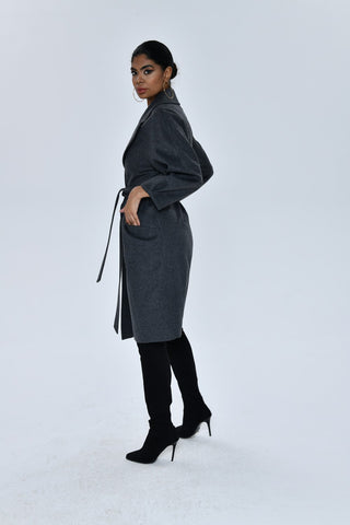 ANTHRACITE LONG COAT